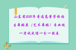 山东省2021年普通高等学校招生舞蹈类（艺术舞蹈）专业统一考